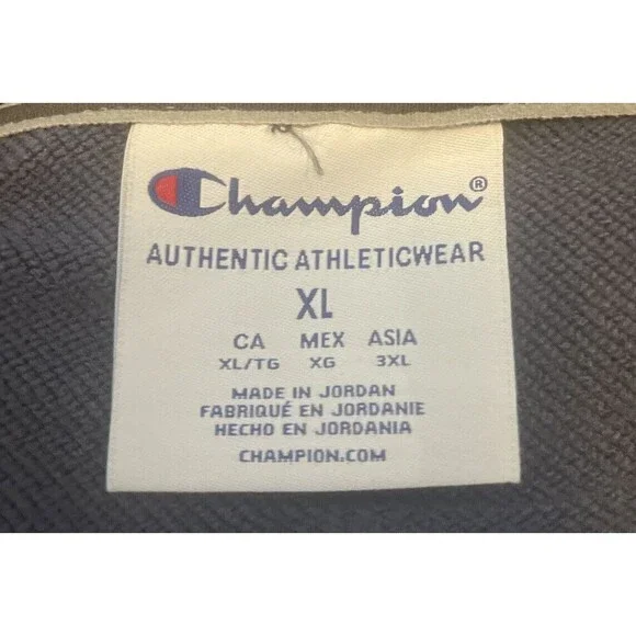 Champion Men’s BLUE Long Sleeve Polyester Loose Fit Hoodie Size XL NWOT - Picture 5 of 6